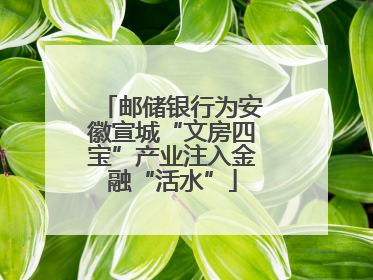邮储银行为安徽宣城“文房四宝”产业注入金融“活水”